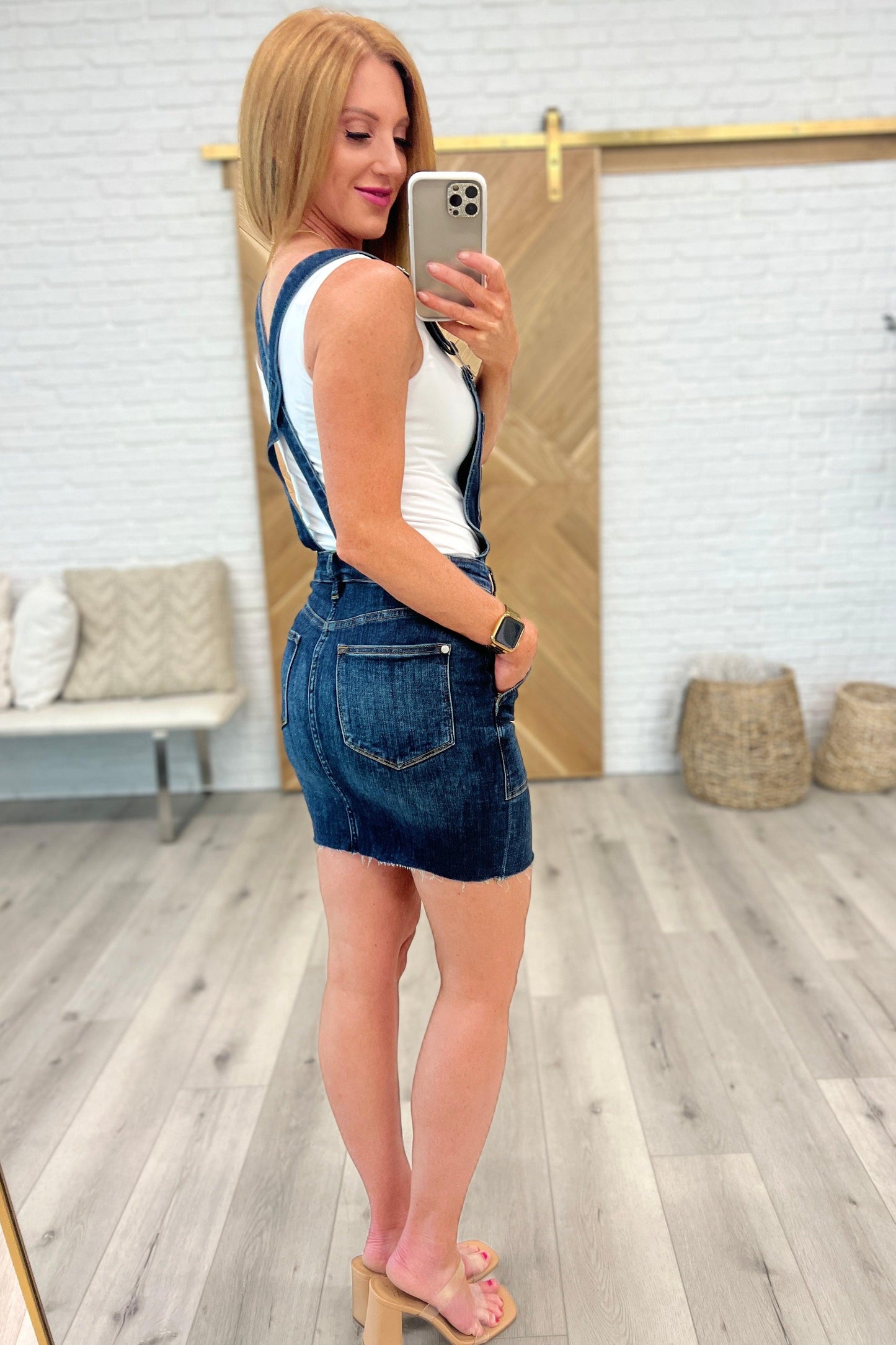 Agnes Denim Overall Dress - Waverly Paige Boutique