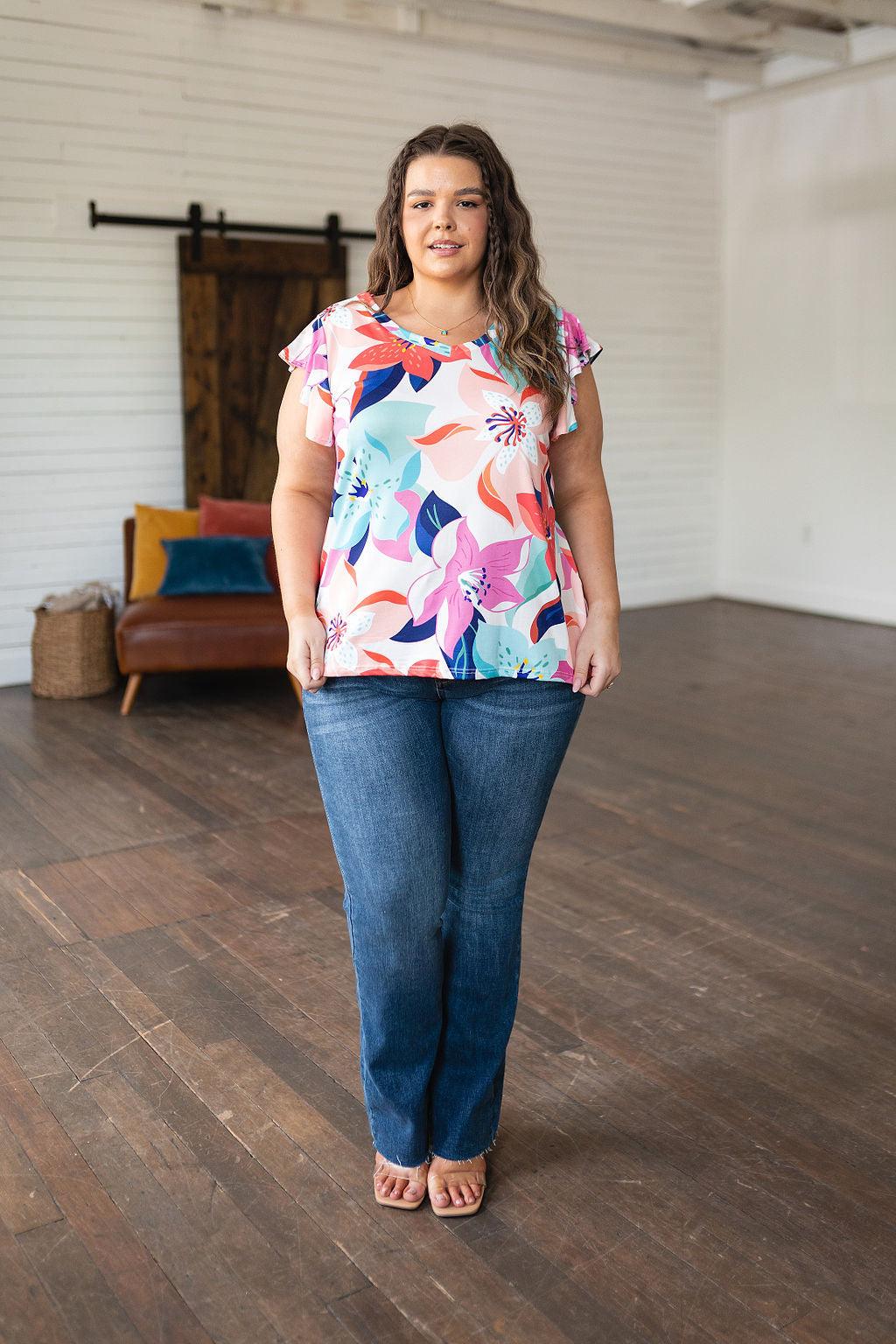 Impossible to Ignore Floral Blouse - Waverly Paige Boutique