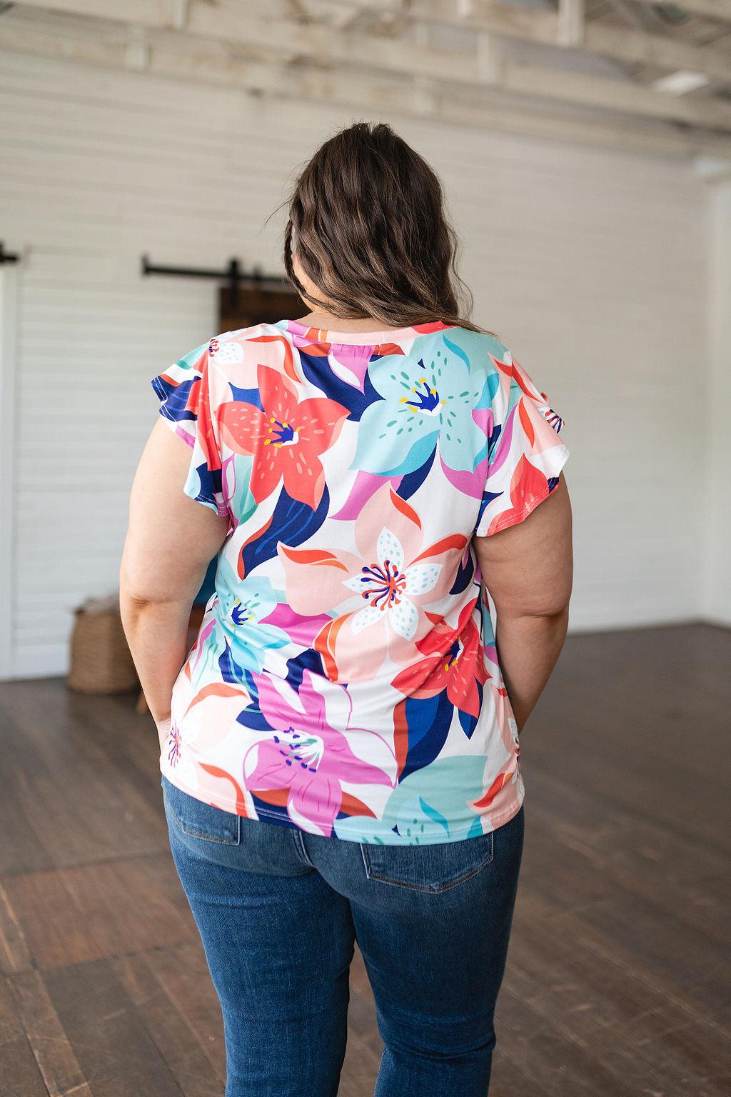 Impossible to Ignore Floral Blouse - Waverly Paige Boutique