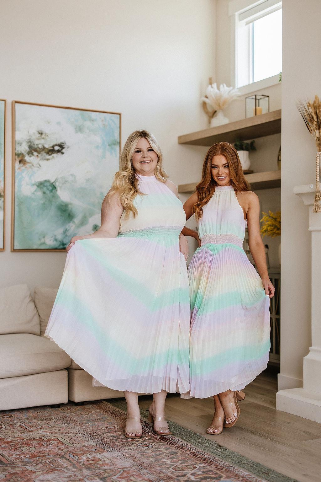 Irresistibly Iridescent Maxi Dress - Waverly Paige Boutique