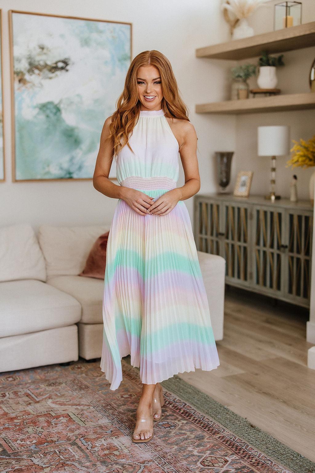Irresistibly Iridescent Maxi Dress - Waverly Paige Boutique