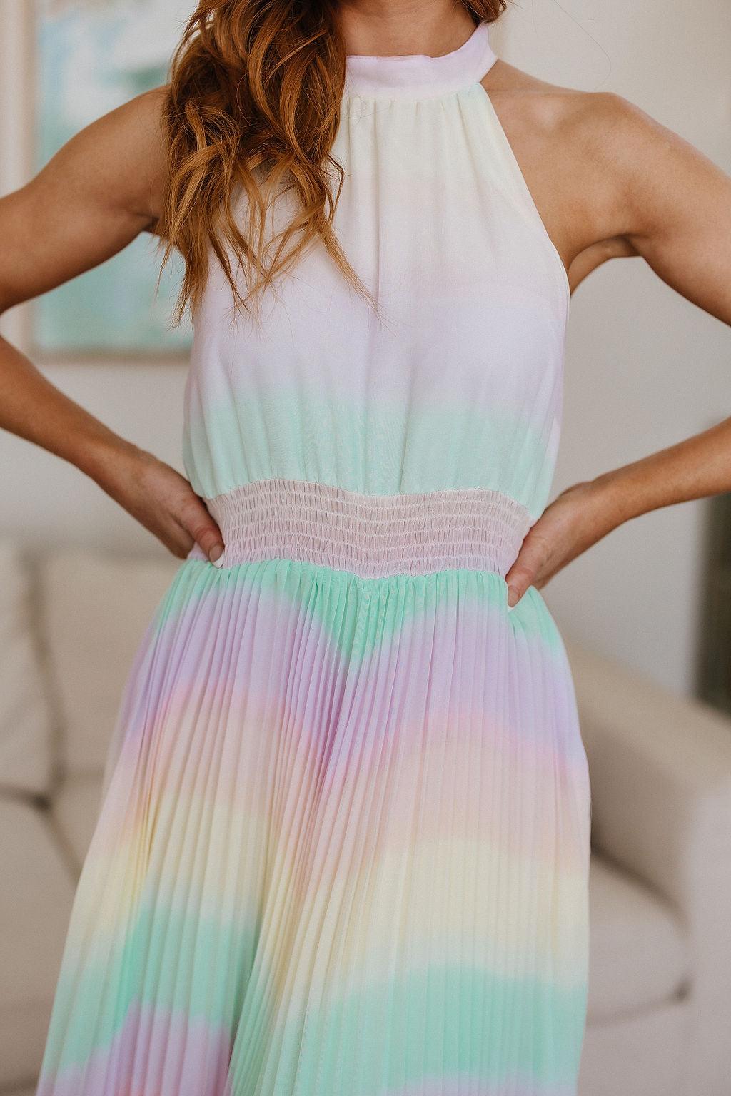 Irresistibly Iridescent Maxi Dress - Waverly Paige Boutique