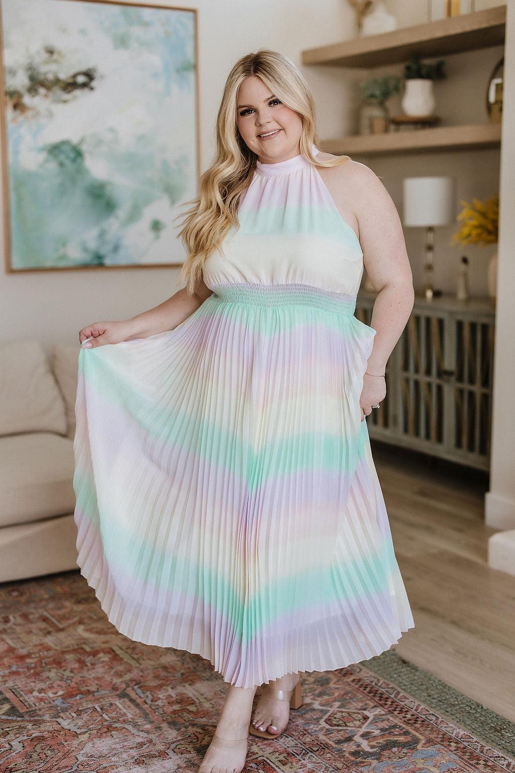 Irresistibly Iridescent Maxi Dress - Waverly Paige Boutique
