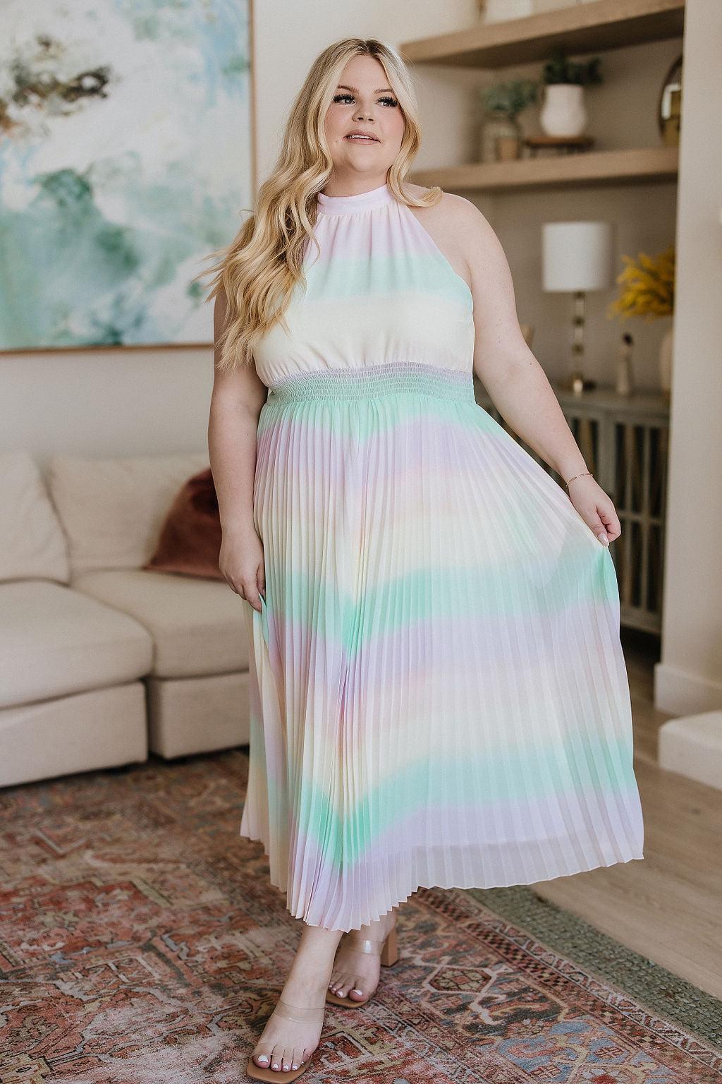 Irresistibly Iridescent Maxi Dress - Waverly Paige Boutique