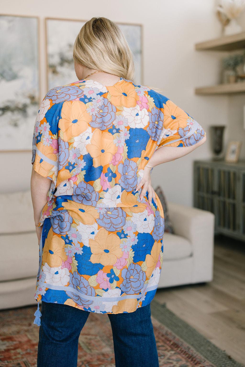 Island Living Floral Kimono - Waverly Paige Boutique