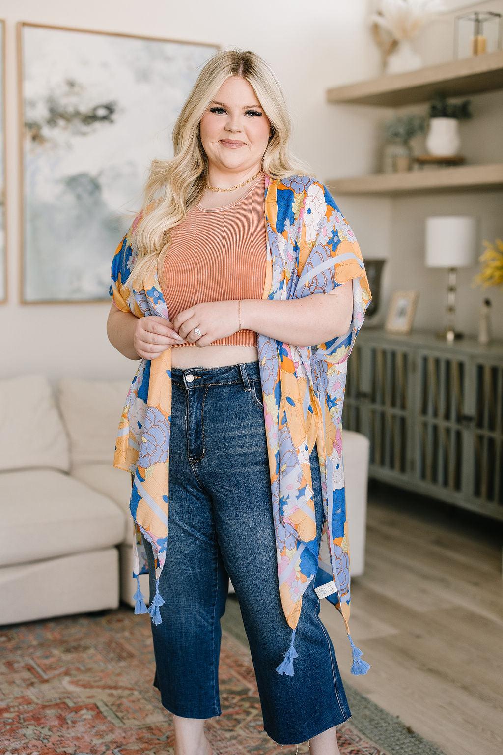 Hayes High Rise Wide Leg Crop Jeans - Waverly Paige Boutique