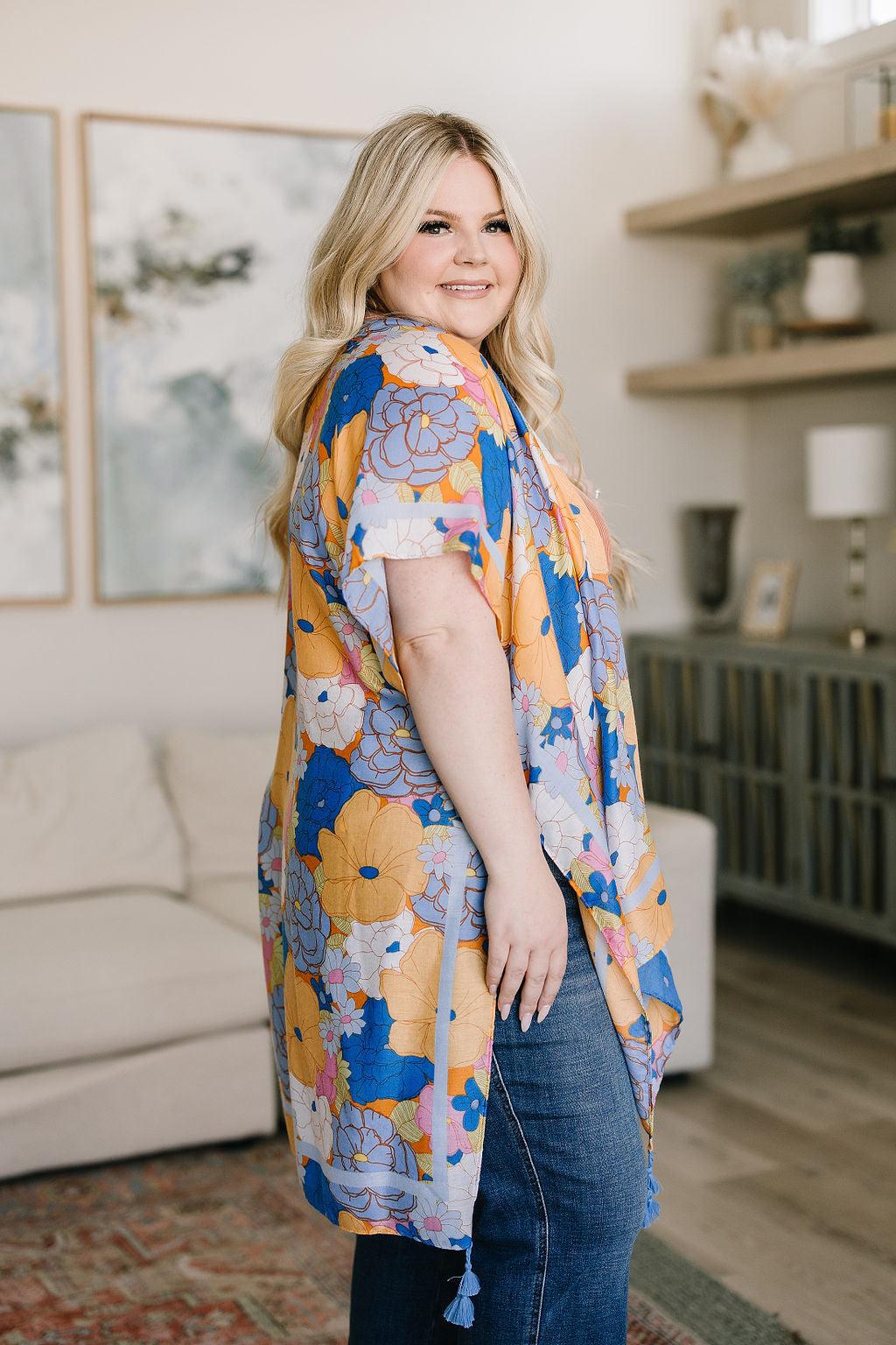 Island Living Floral Kimono - Waverly Paige Boutique