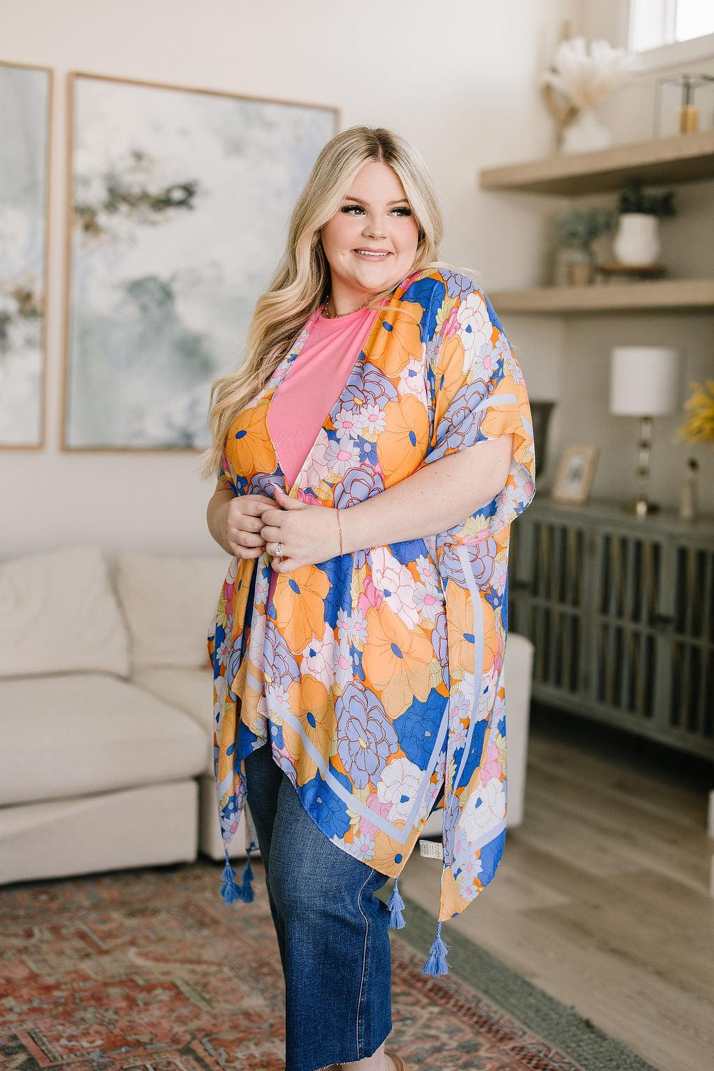 Island Living Floral Kimono - Waverly Paige Boutique