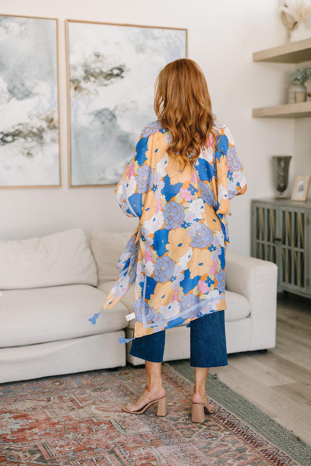 Island Living Floral Kimono - Waverly Paige Boutique