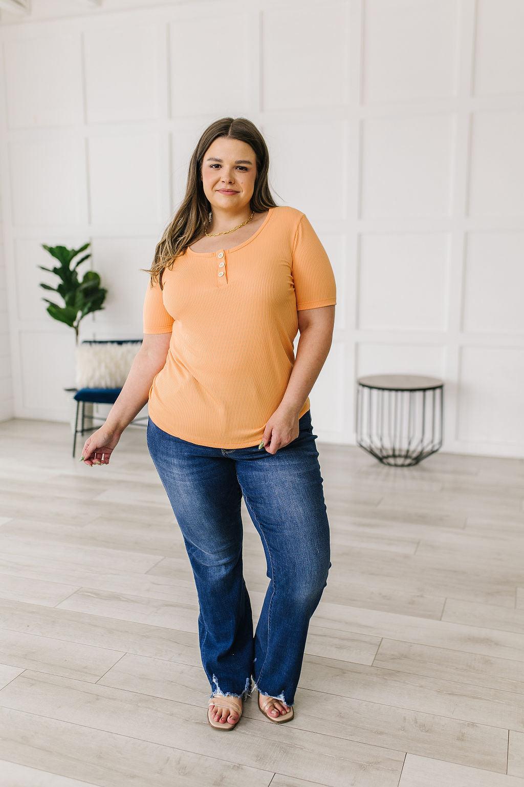 It Figures Scoop Neck Top - Waverly Paige Boutique