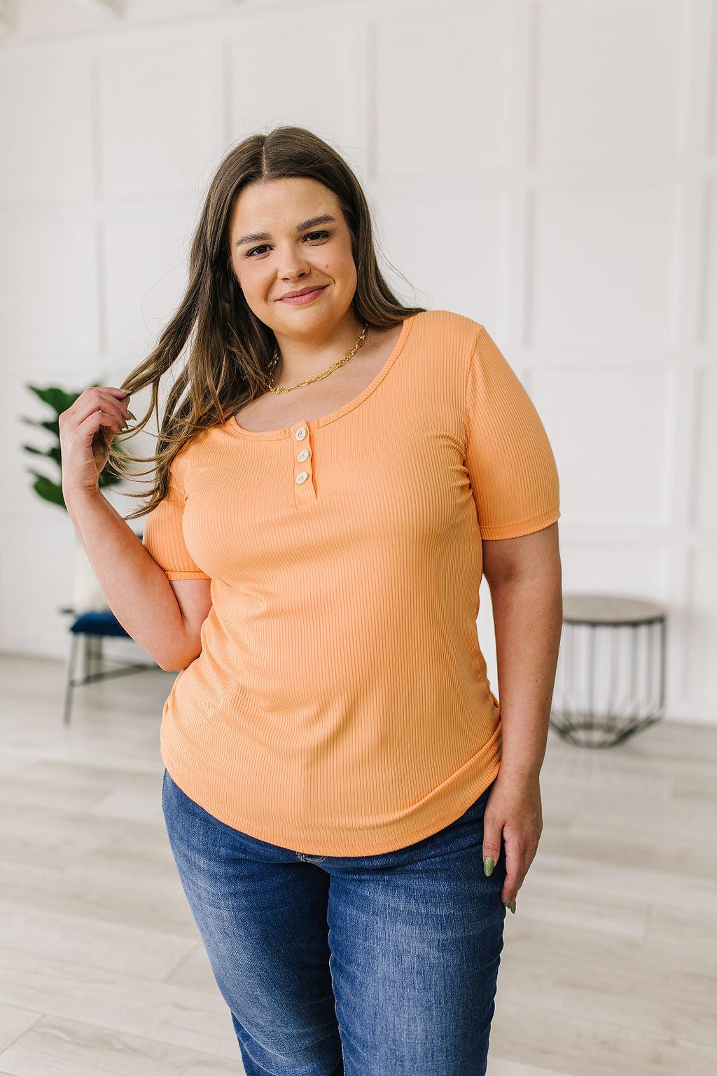 It Figures Scoop Neck Top - Waverly Paige Boutique