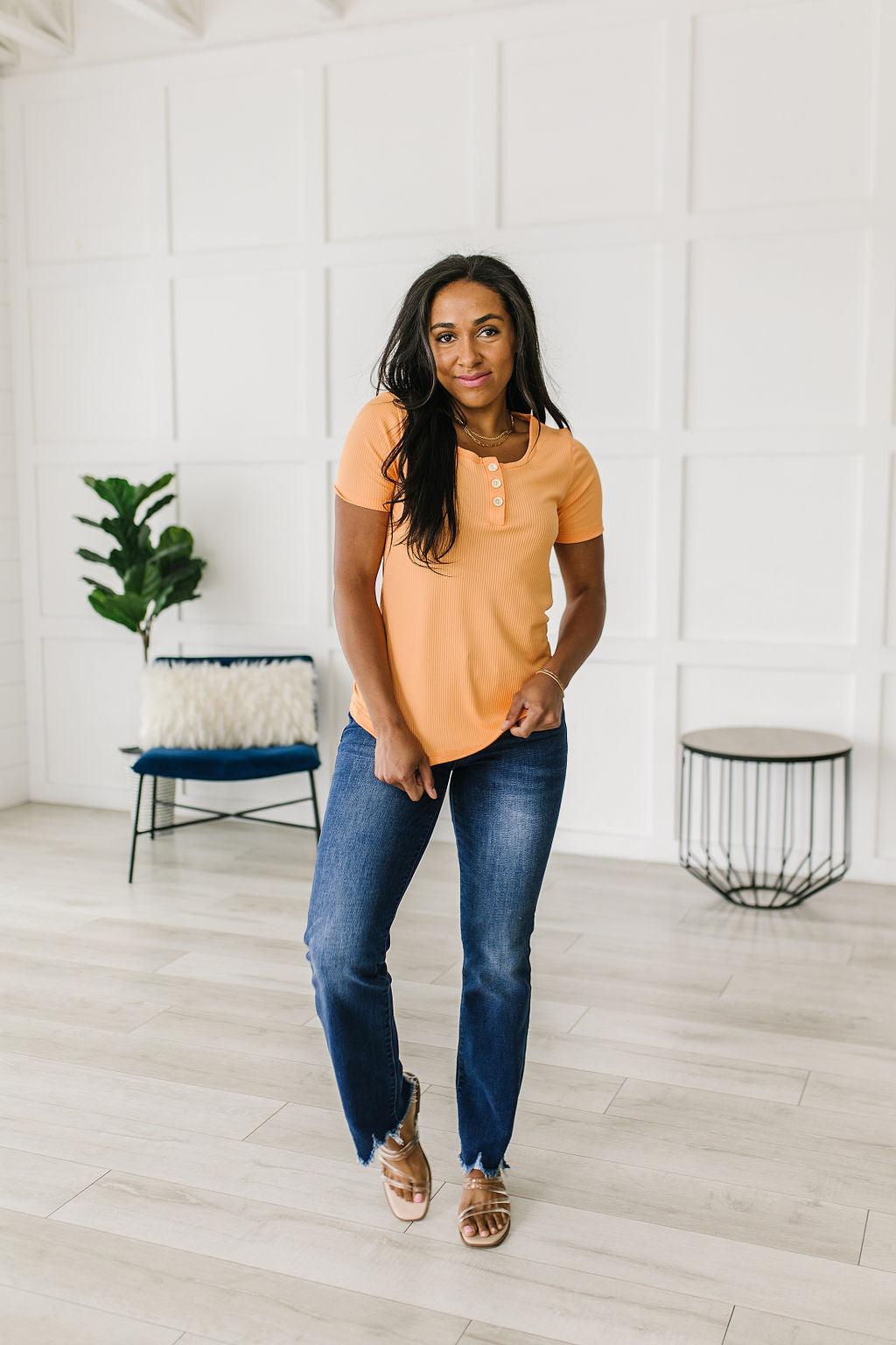 It Figures Scoop Neck Top - Waverly Paige Boutique