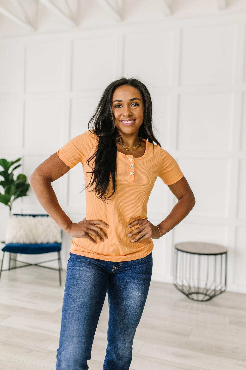 It Figures Scoop Neck Top - Waverly Paige Boutique
