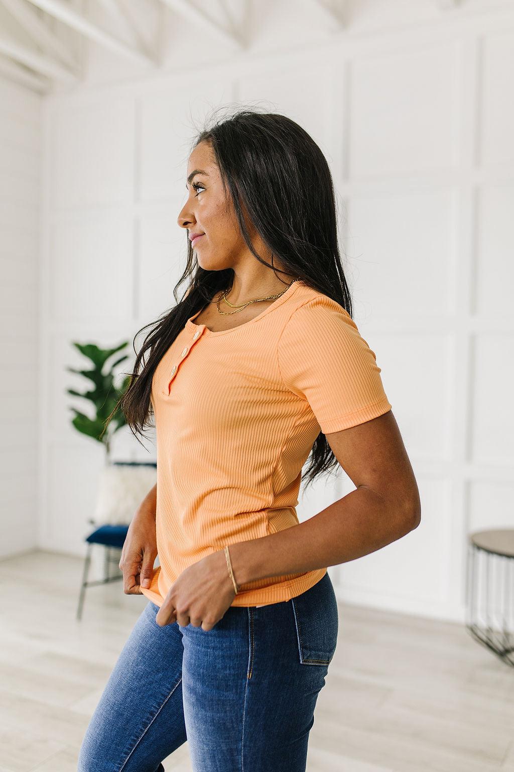 It Figures Scoop Neck Top - Waverly Paige Boutique