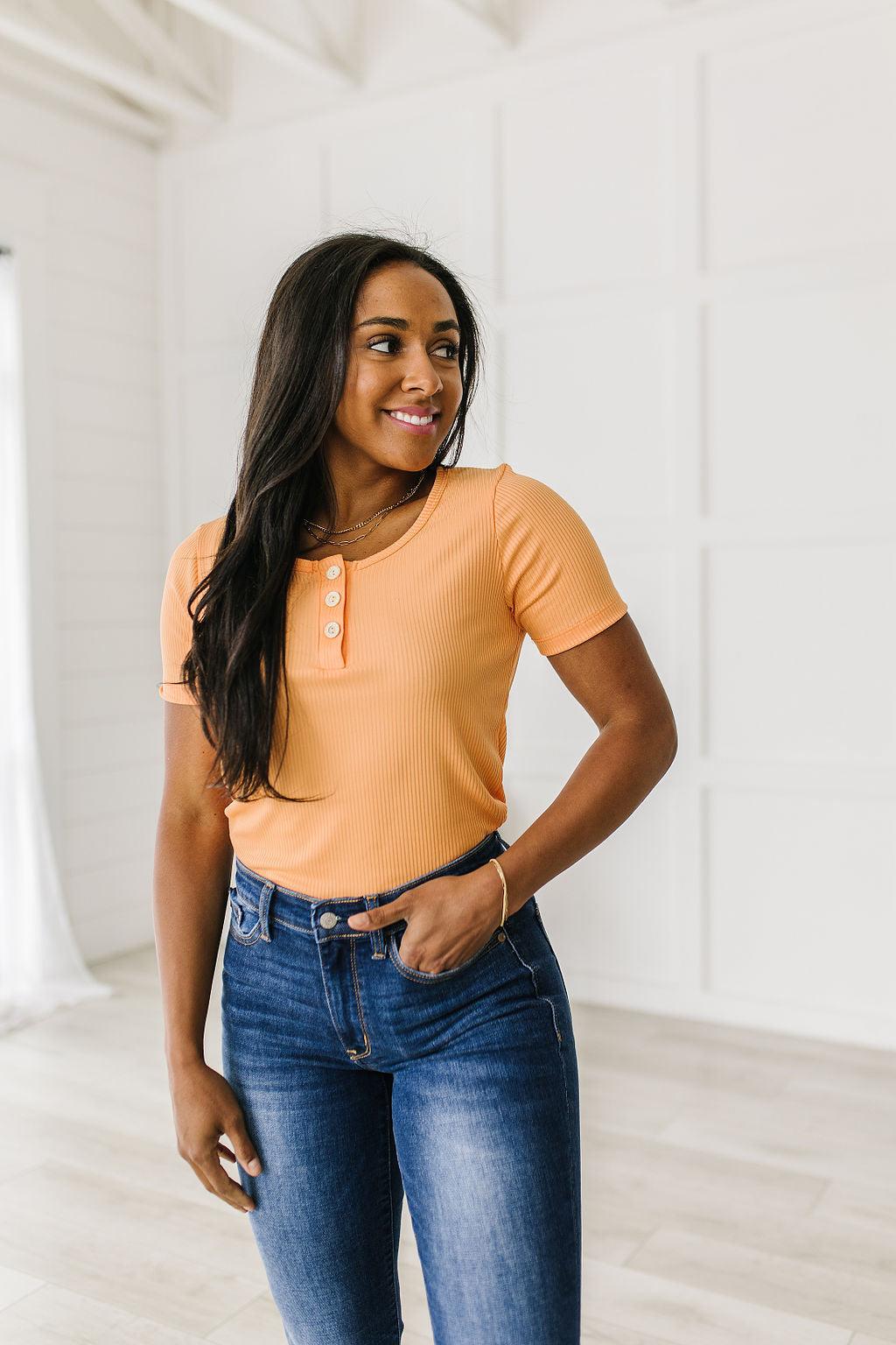 It Figures Scoop Neck Top - Waverly Paige Boutique