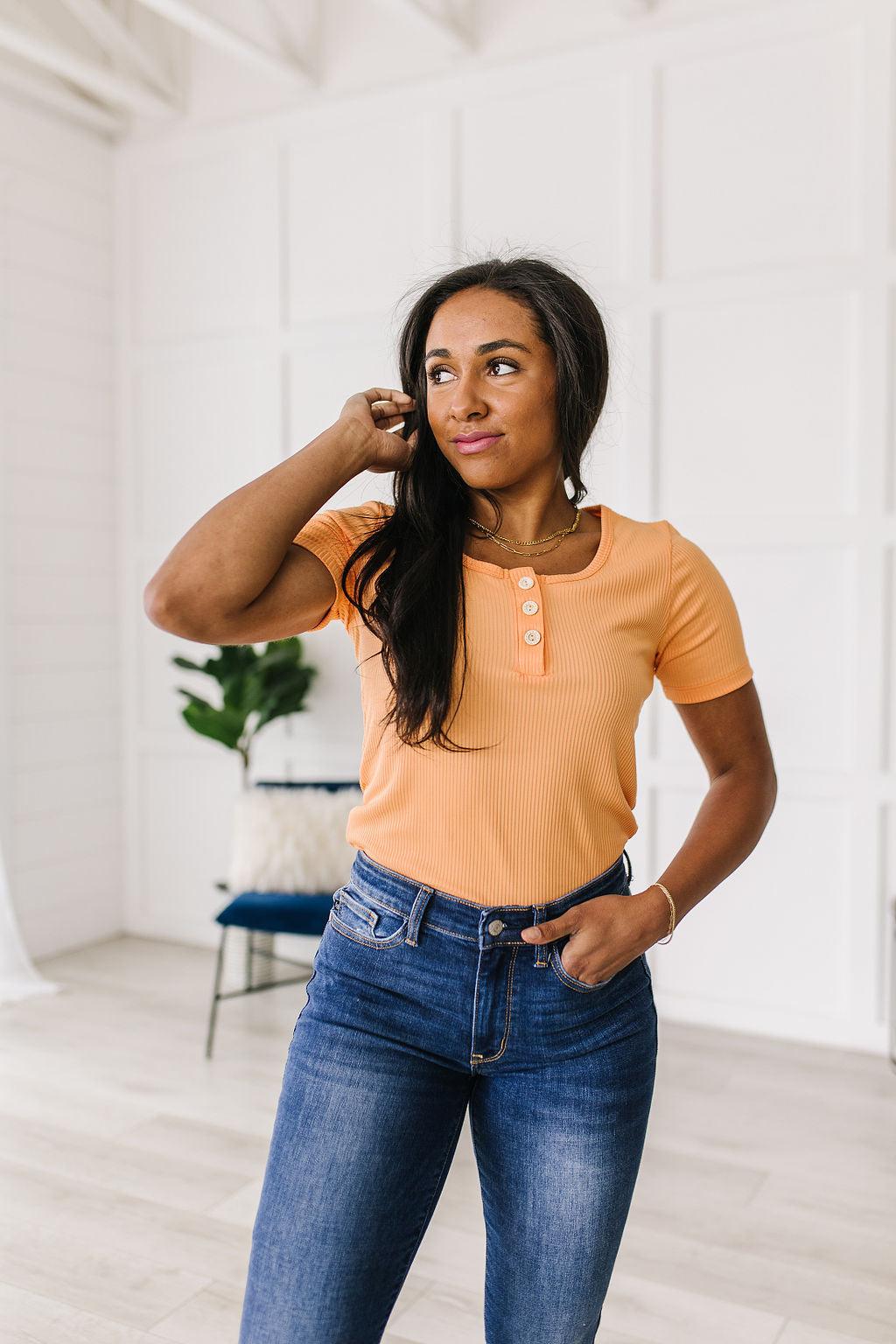 It Figures Scoop Neck Top - Waverly Paige Boutique