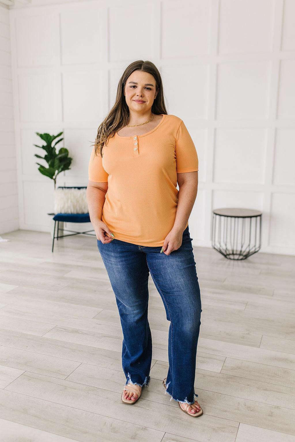 It Figures Scoop Neck Top - Waverly Paige Boutique