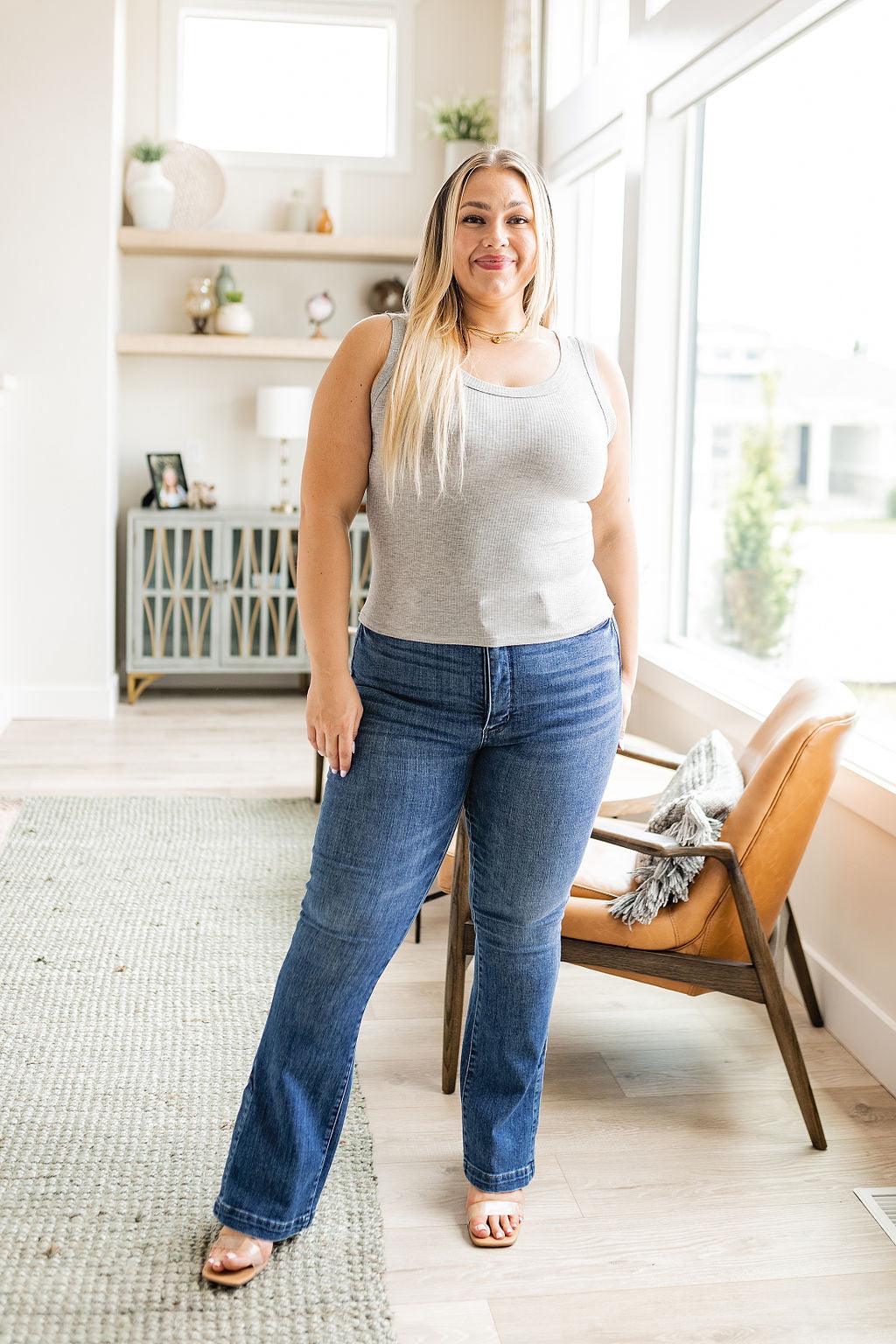 Just One More Ribbed Tank in Heather Grey - Waverly Paige Boutique