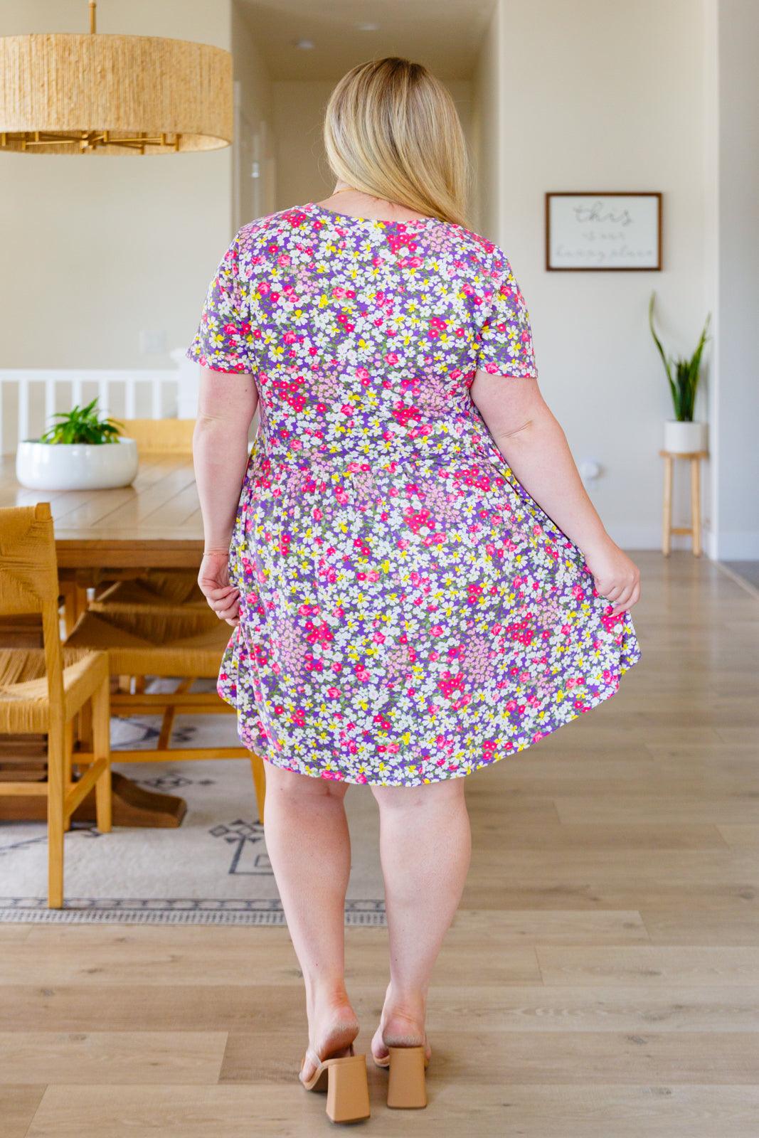 Lavender Fields Forever Floral Dress - Waverly Paige Boutique