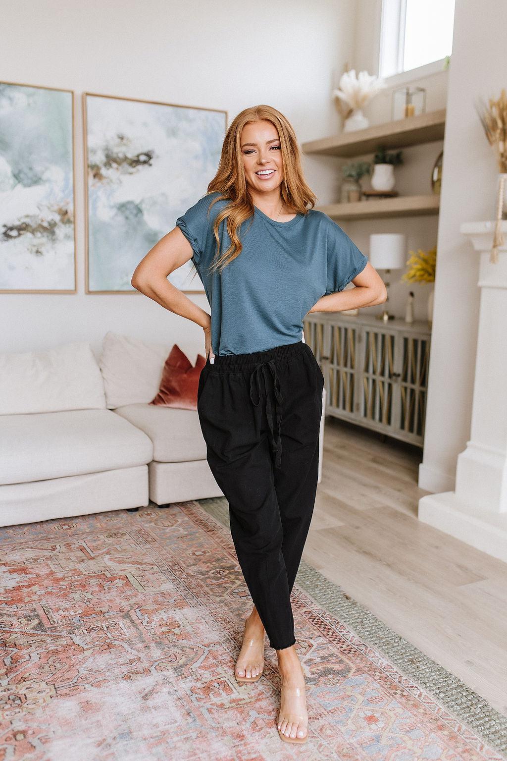 So Good Relaxed Fit Top in Dark Teal - Waverly Paige Boutique