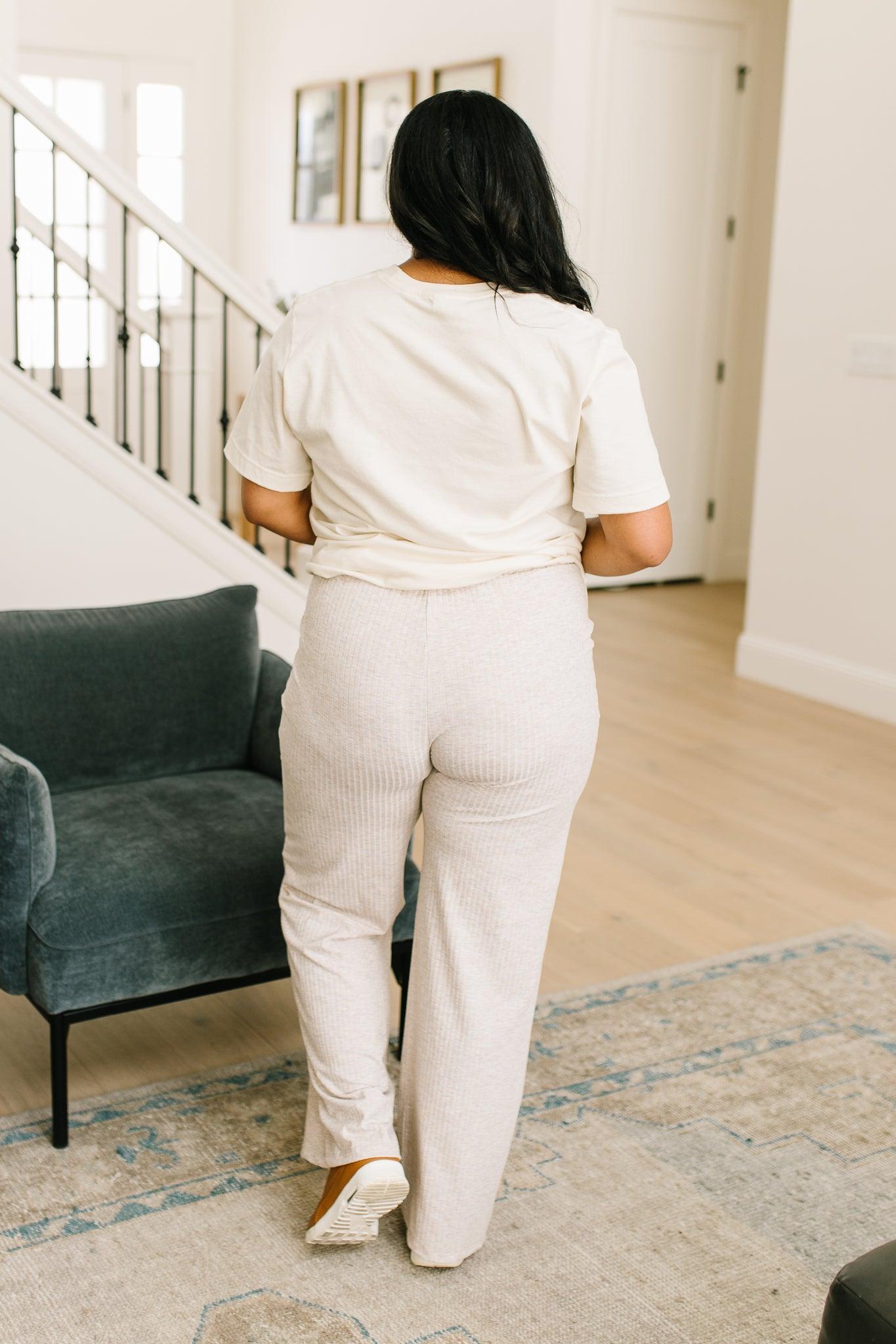 Deja Vu Bottoms in Oatmeal - Waverly Paige Boutique