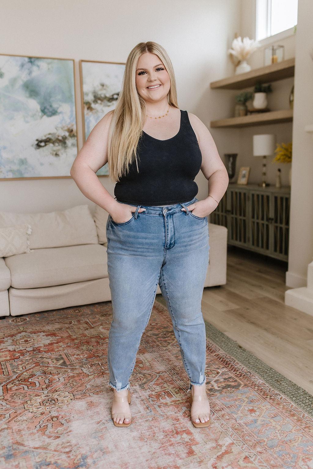 Mariah Mid Rise Cool Relaxed Jeans - Waverly Paige Boutique