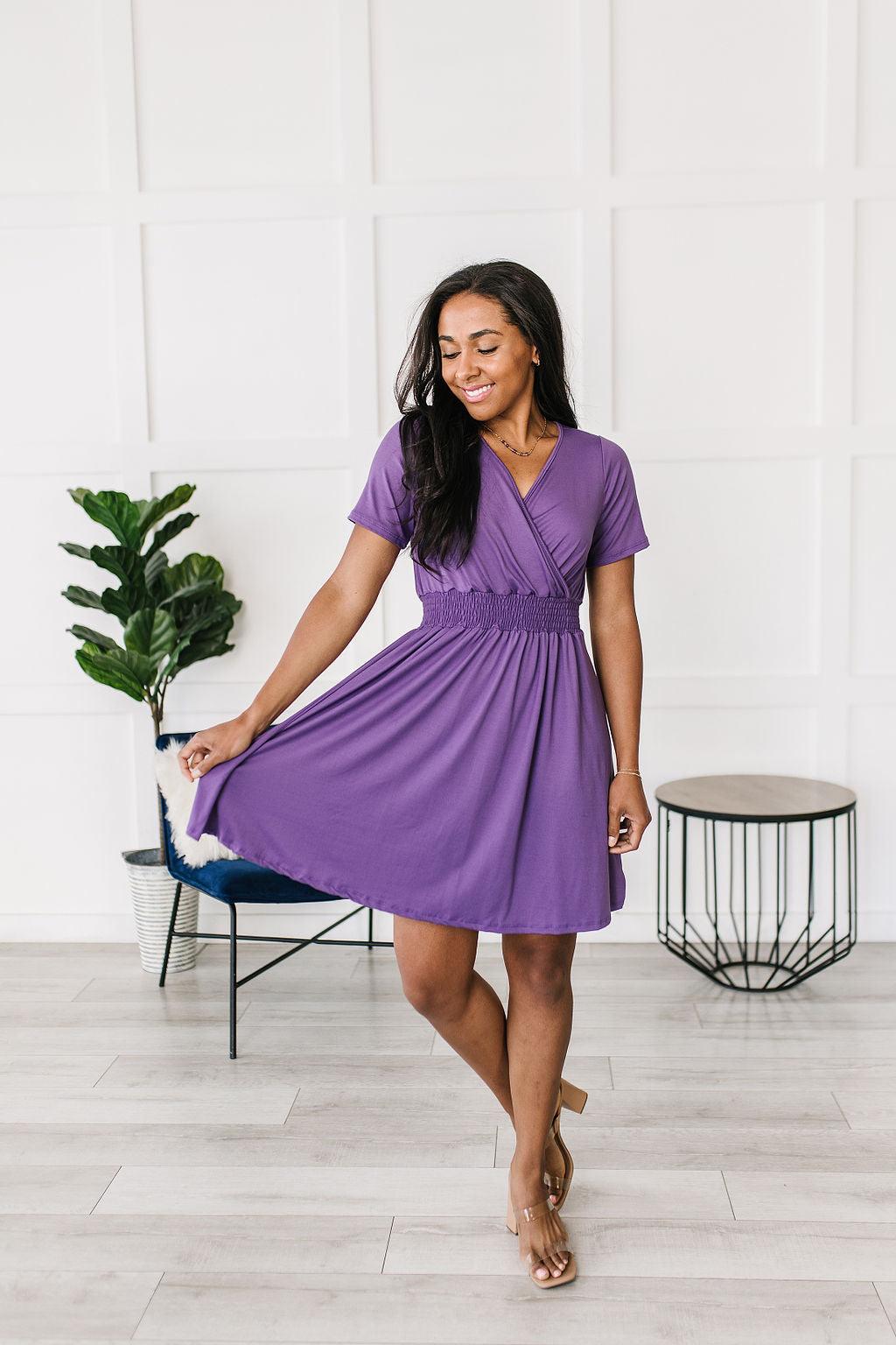 Miss Independent V-Neck Dress - Waverly Paige Boutique