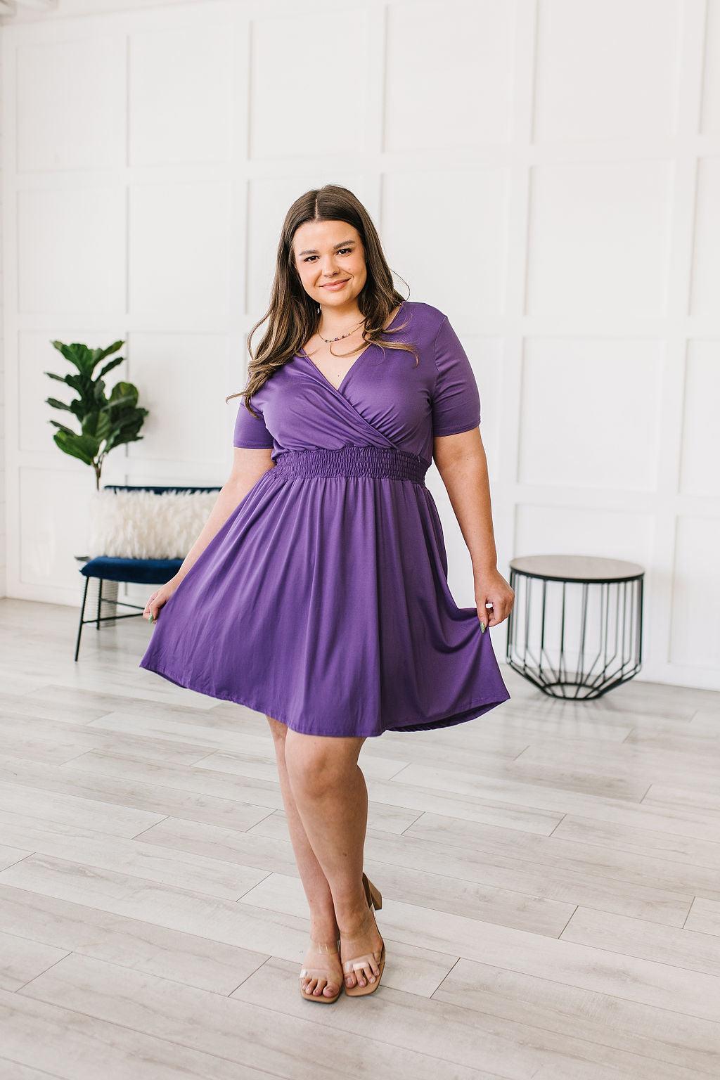 Miss Independent V-Neck Dress - Waverly Paige Boutique