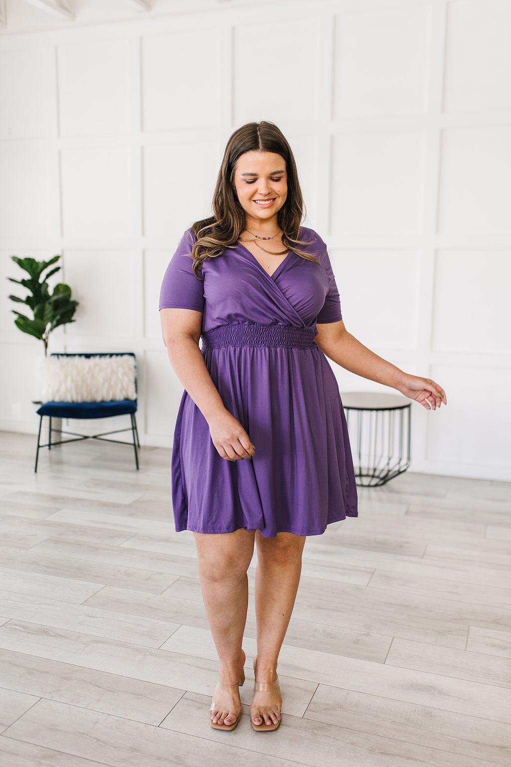 Miss Independent V-Neck Dress - Waverly Paige Boutique