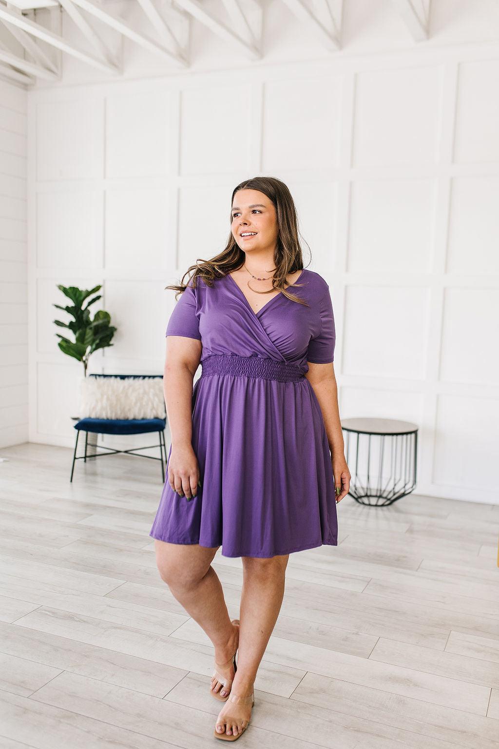 Miss Independent V-Neck Dress - Waverly Paige Boutique