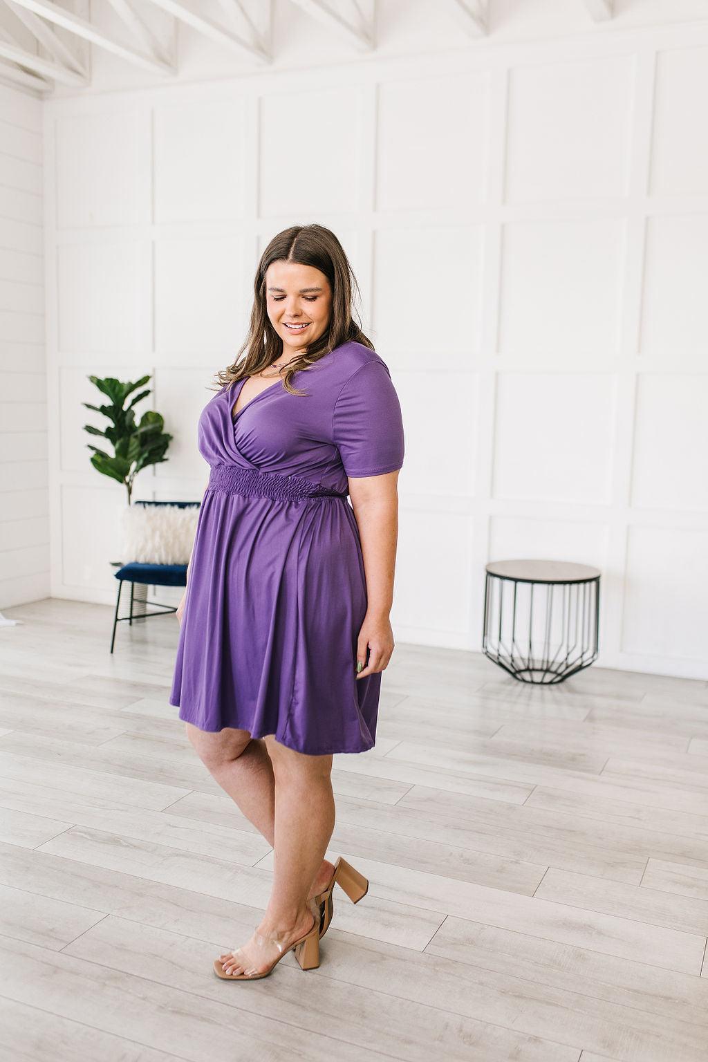 Miss Independent V-Neck Dress - Waverly Paige Boutique