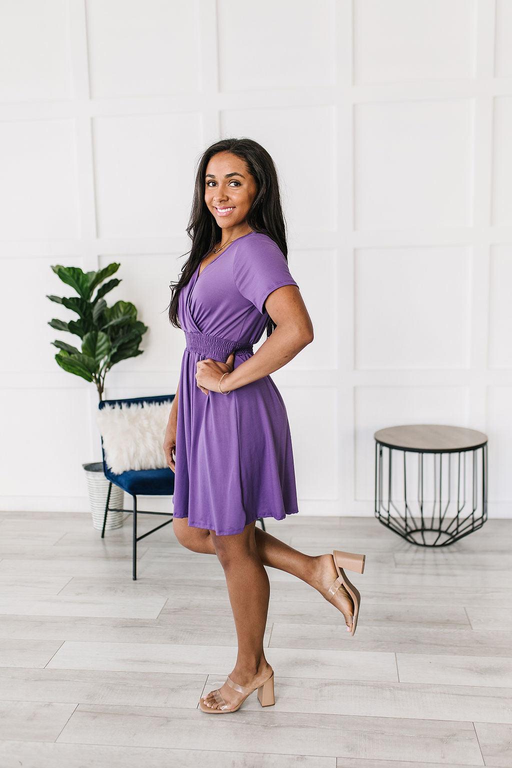 Miss Independent V-Neck Dress - Waverly Paige Boutique