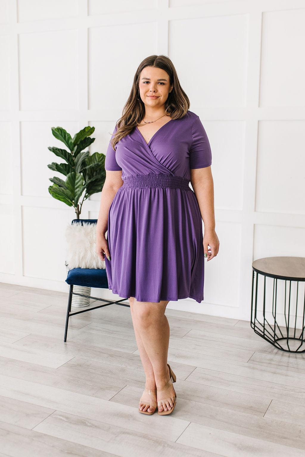 Miss Independent V-Neck Dress - Waverly Paige Boutique