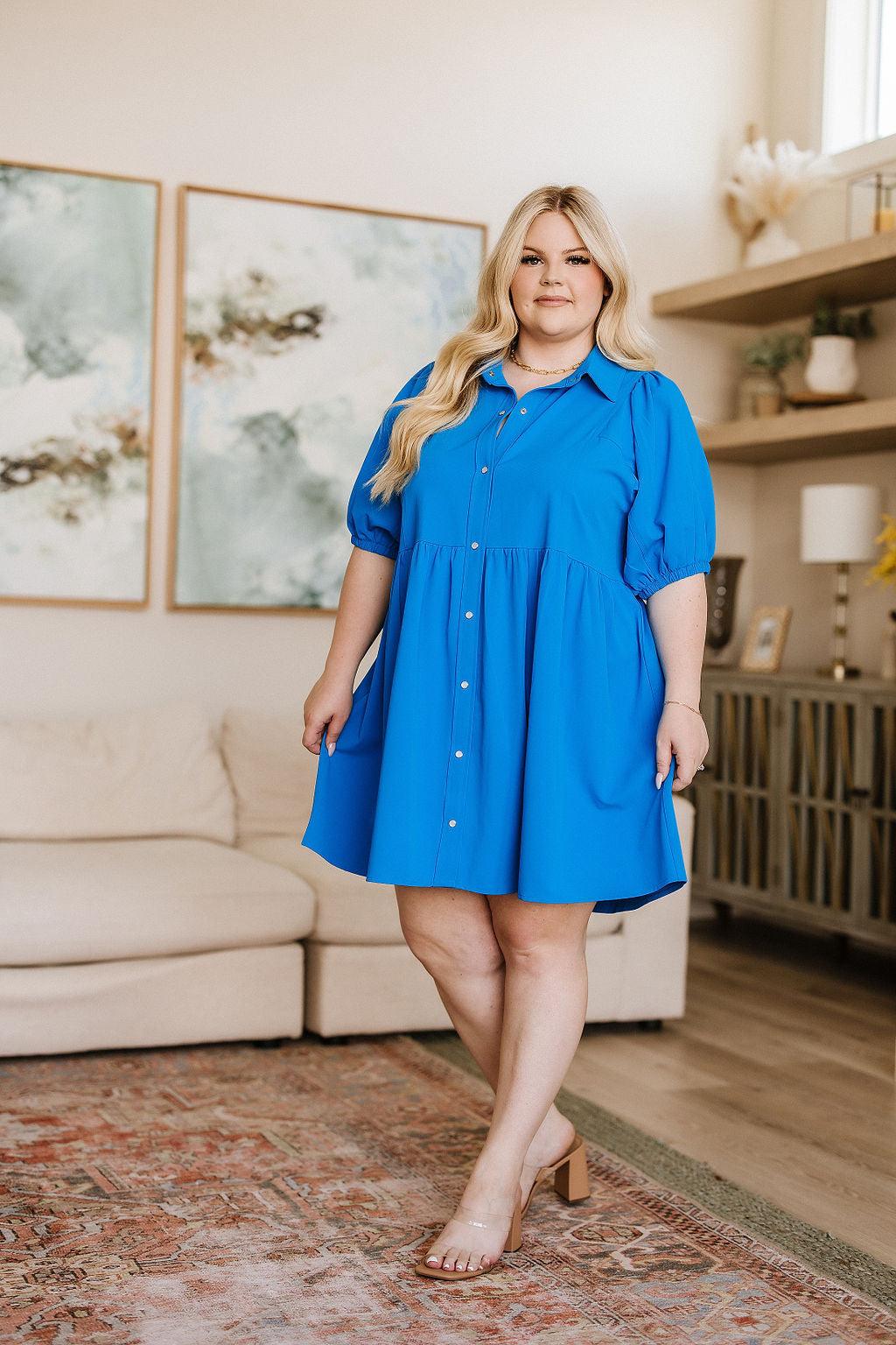 Morning Glory Button Down Dress - Waverly Paige Boutique