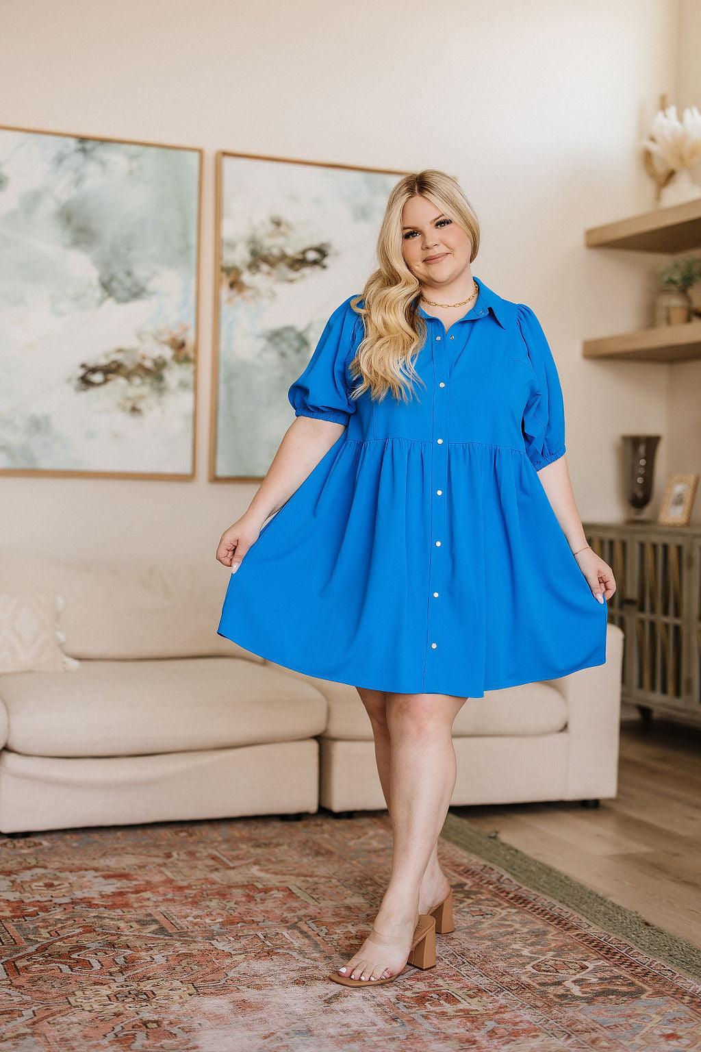 Morning Glory Button Down Dress - Waverly Paige Boutique