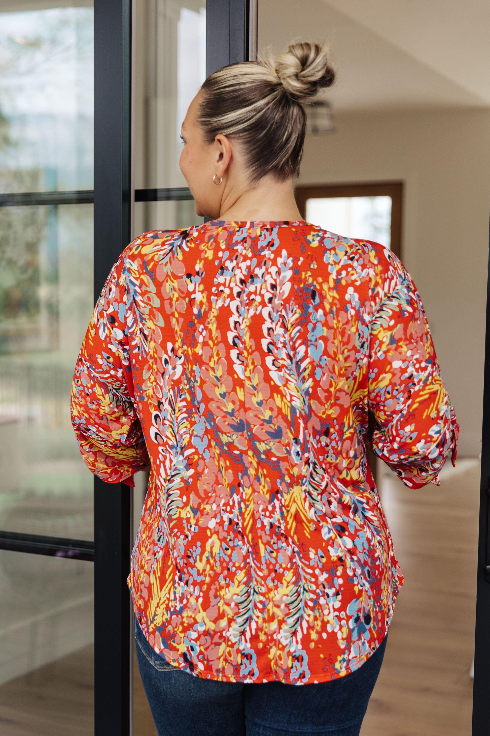 Not So Silly Keyhole Neckline Blouse - Waverly Paige Boutique