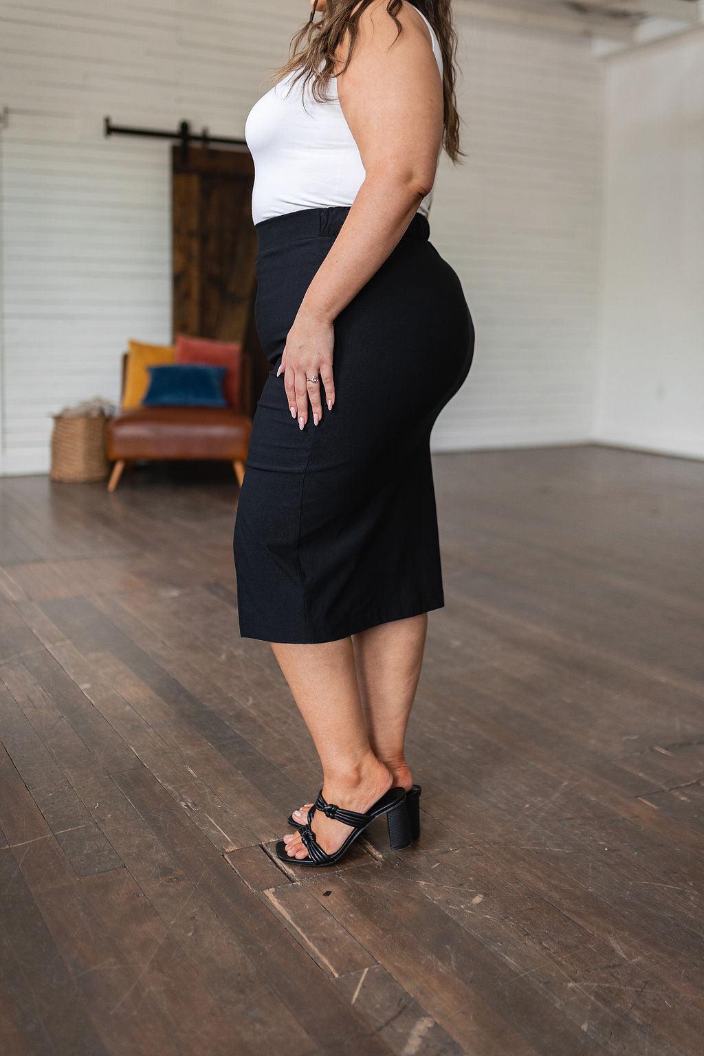 Pencil Me In Pencil Skirt in Black - Waverly Paige Boutique