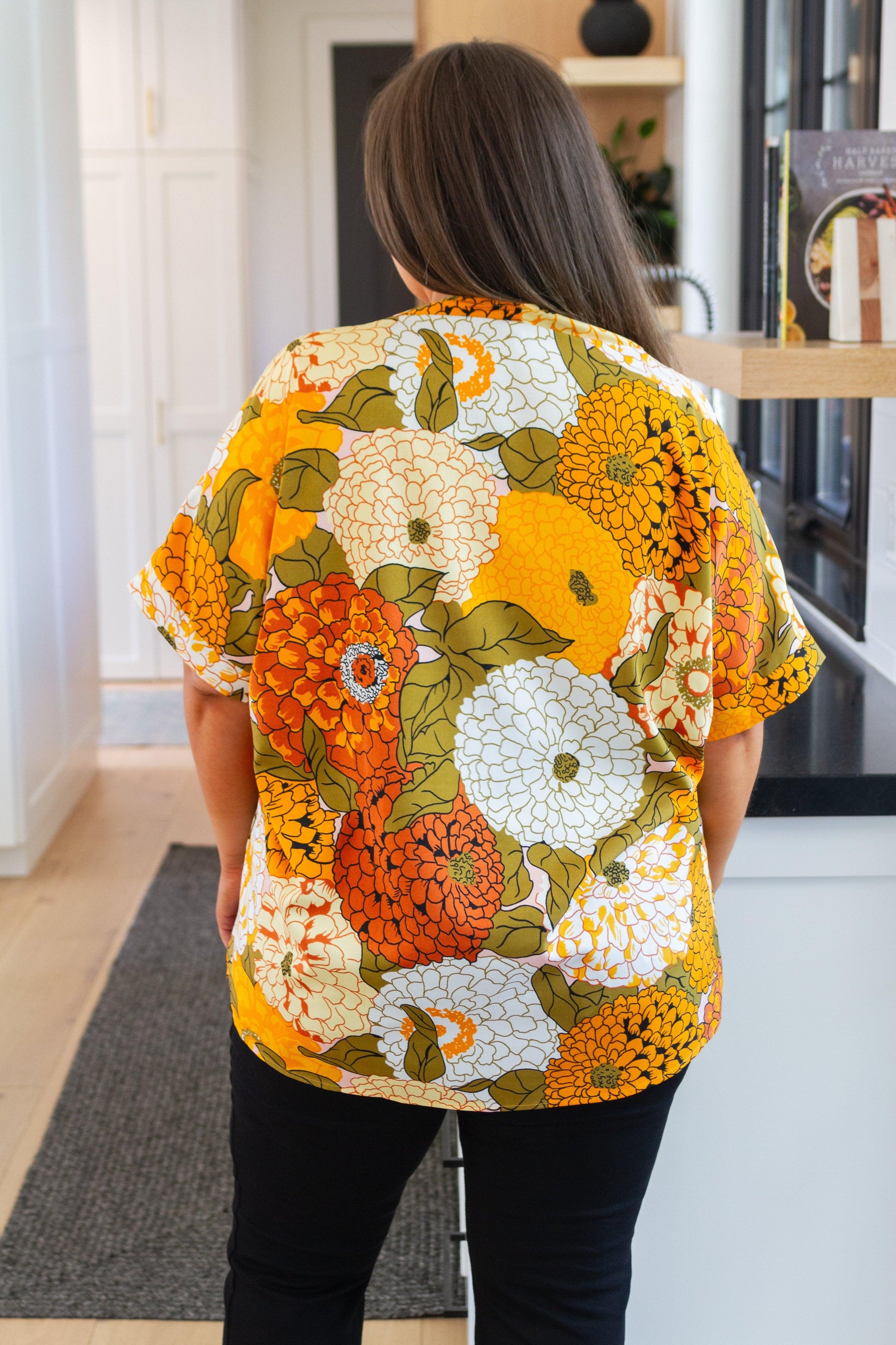 Picking Blooms Blouse in Amber Mix - Waverly Paige Boutique