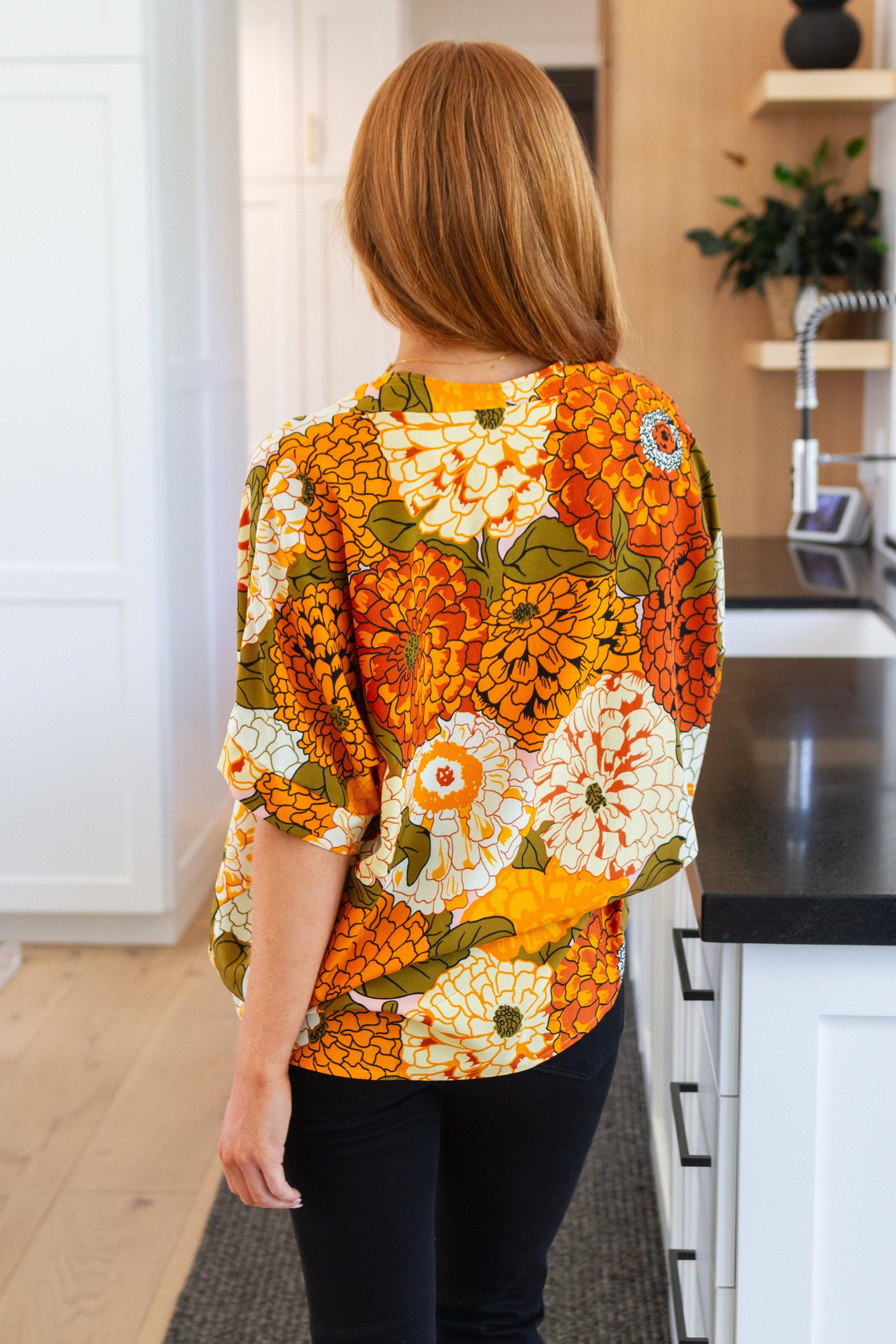 Picking Blooms Blouse in Amber Mix - Waverly Paige Boutique