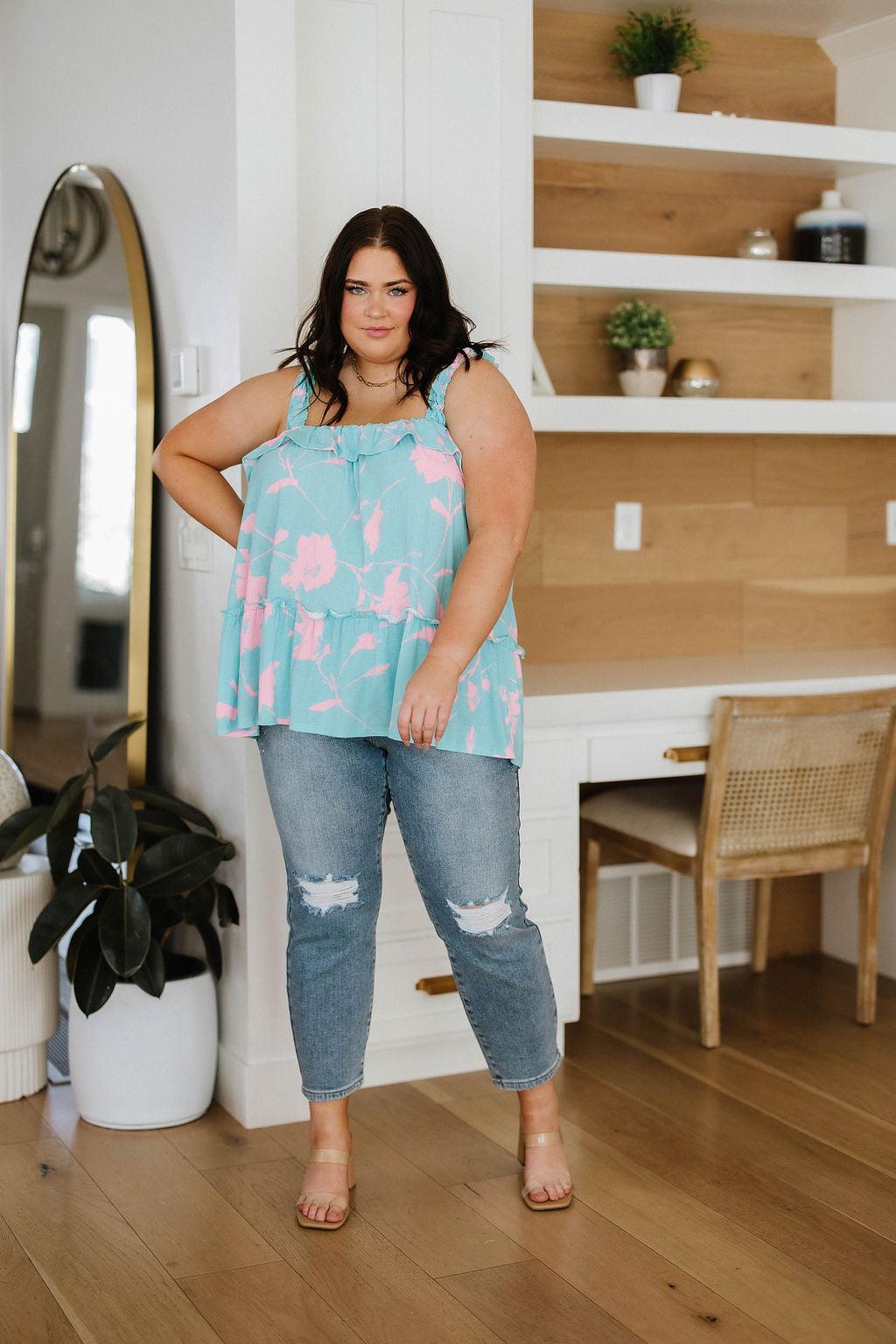 Pretty Appealing Ruffle Detail Tank - Waverly Paige Boutique