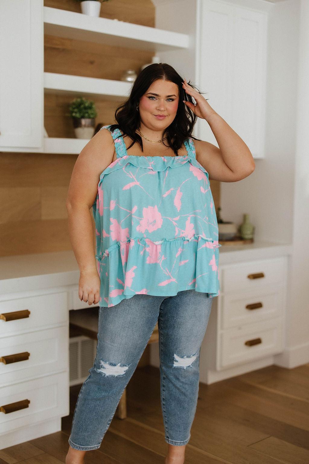 Pretty Appealing Ruffle Detail Tank - Waverly Paige Boutique