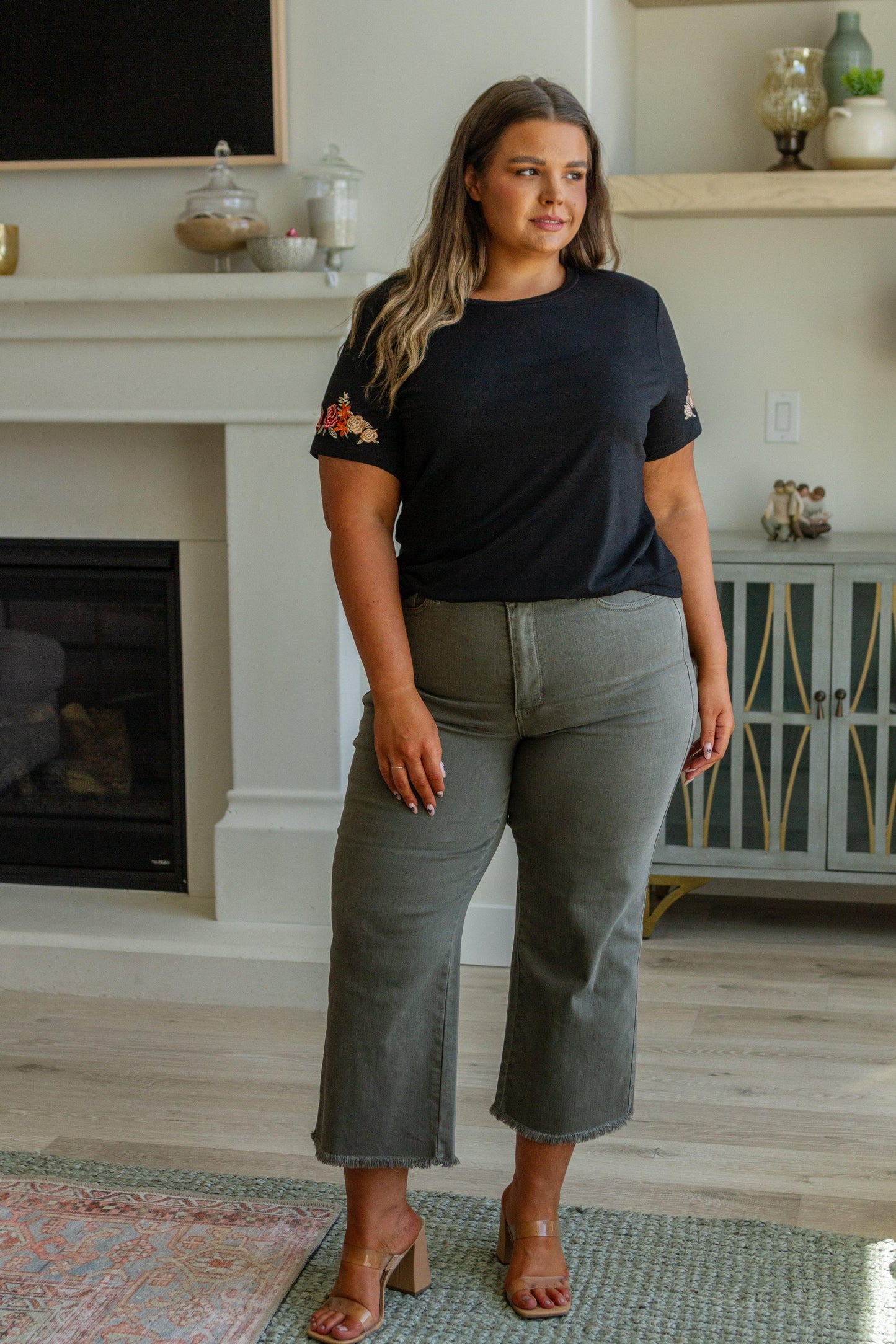 Roses On My Sleeves Embroidered Top - Waverly Paige Boutique