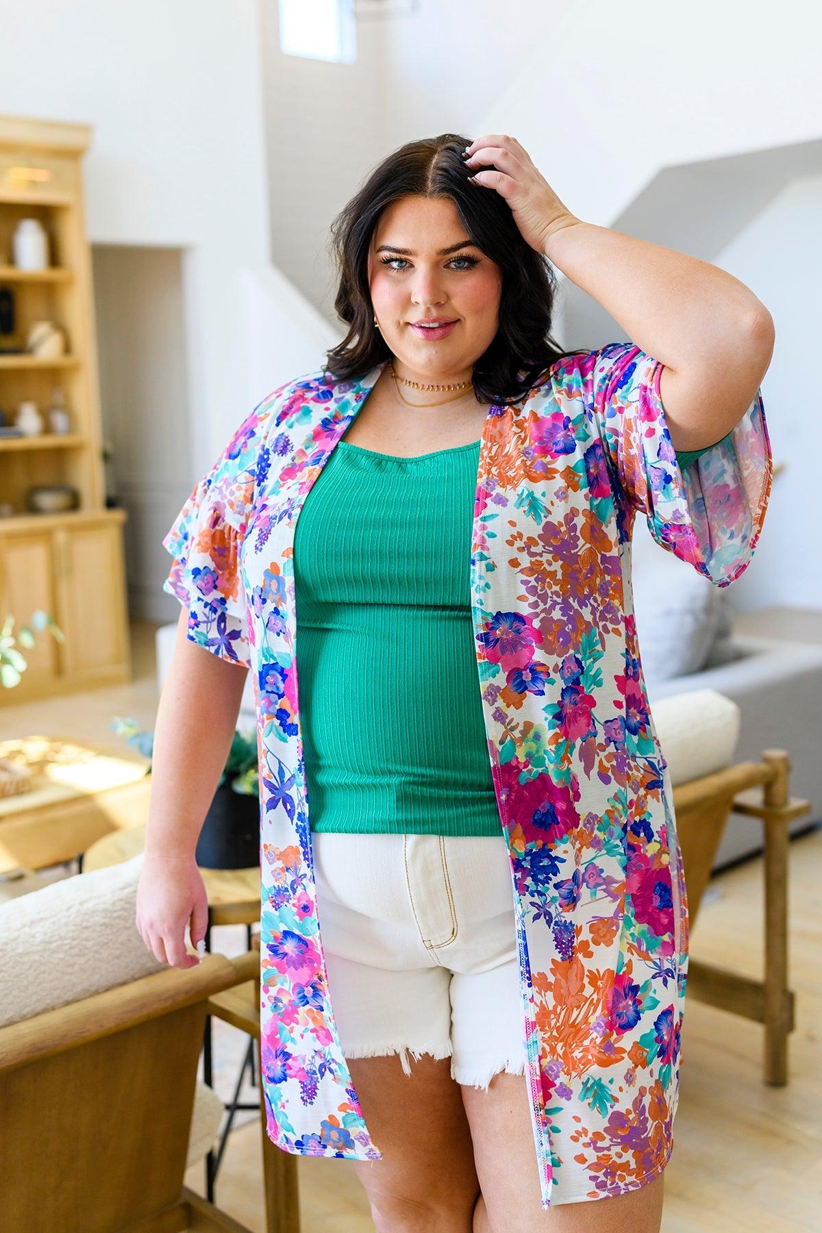 Sentimental Feelings Square Neck Top in Kelly Green - Waverly Paige Boutique