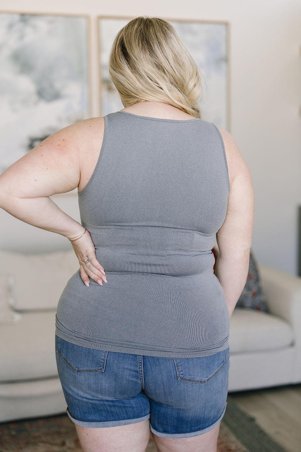 Standard Issue Seamless Longline Tank in Heather Grey - Waverly Paige Boutique