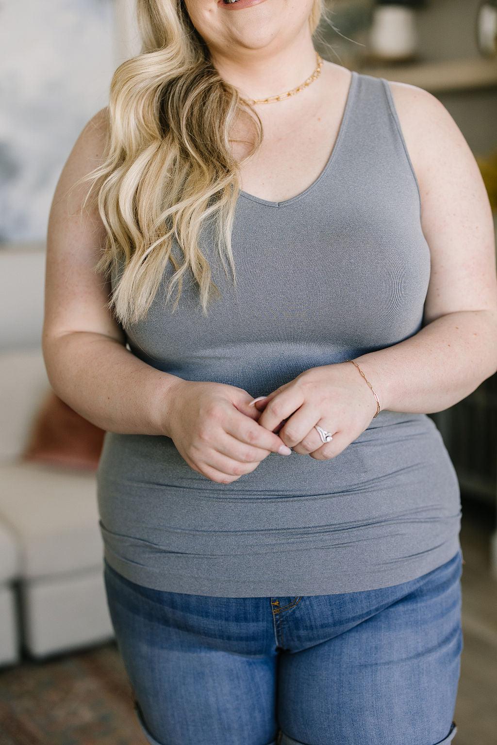 Standard Issue Seamless Longline Tank in Heather Grey - Waverly Paige Boutique