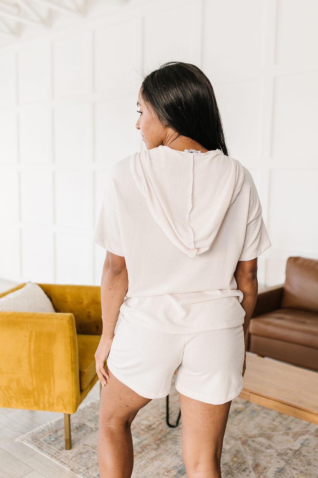Stay Awhile Hoodie and Shorts Set - Waverly Paige Boutique
