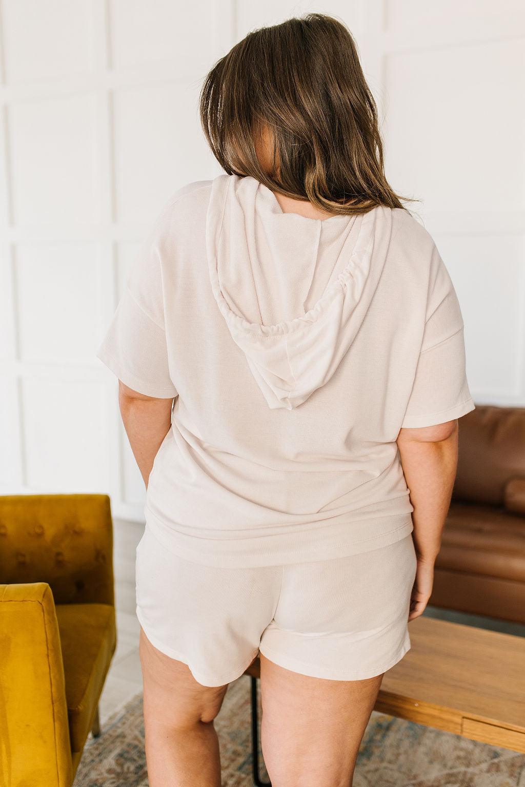 Stay Awhile Hoodie and Shorts Set - Waverly Paige Boutique