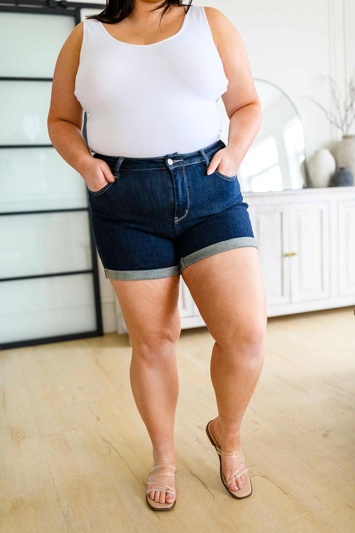 Stone Wash Open Seam Cuff Shorts - Waverly Paige Boutique
