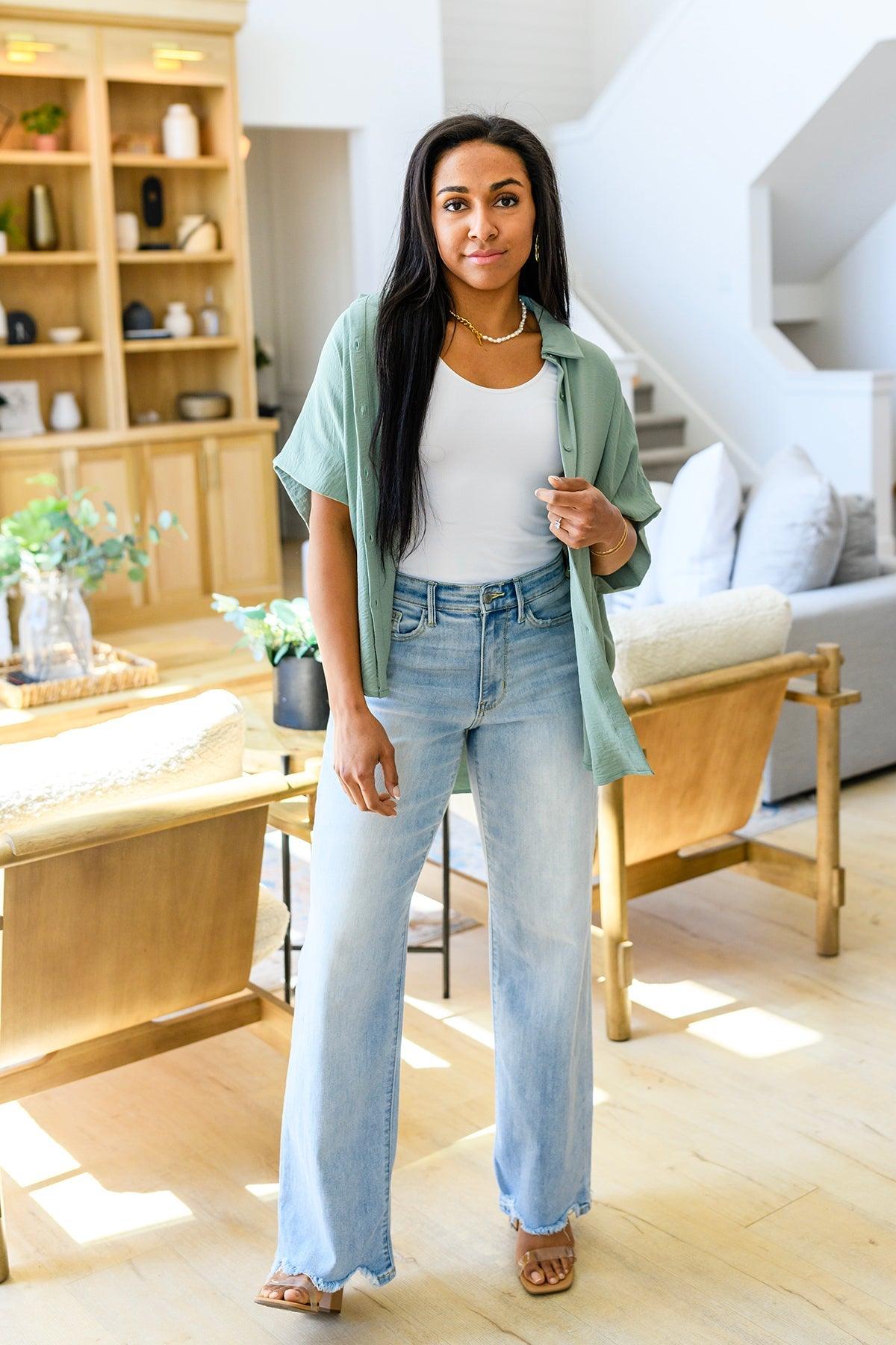 Tate High Rise Straight Jeans - Waverly Paige Boutique