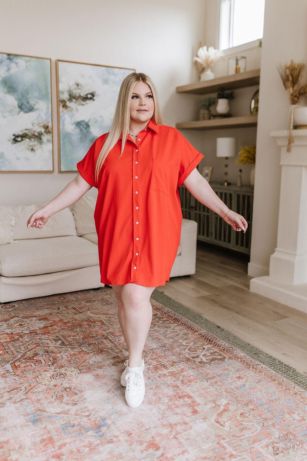 Tell Me About It Shirt Dress - Waverly Paige Boutique